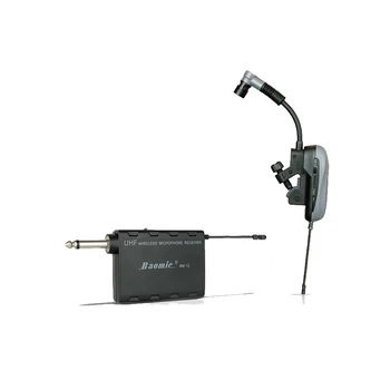 

Professional Wireless Instrument Saxophone Electric Guitar Microphone Condenser Music Mixer Microfone with Transmitter Max 40m