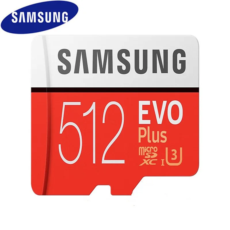 samsung Micro Sd слот для карт памяти 512 ГБ icrosd карты Sdhc/Sdxc Max 95 МБ/с. Evo C10 флеш-накопитель Tf карта - Емкость: 512gb