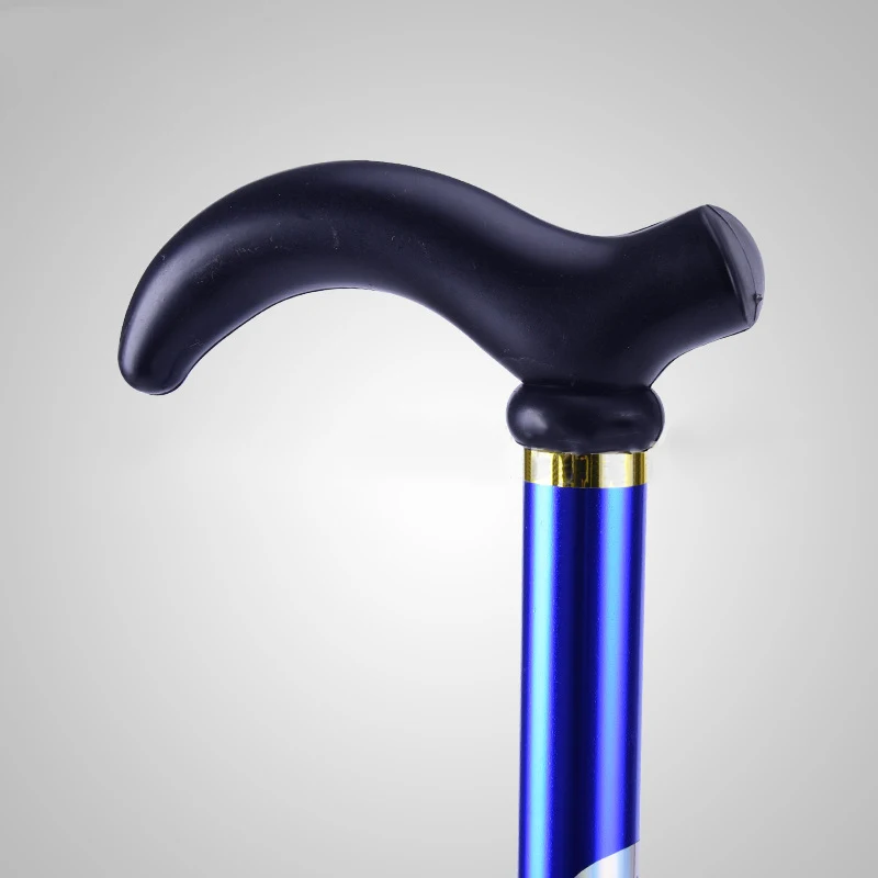 De alta resistencia de aleación de aluminio ultraligero bastón senderismo Trekking Alpenstock 6 altura ajustable bastón para personas mayores