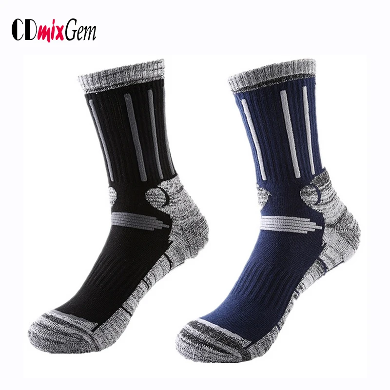 Winter mens Outdoor Hiking Socks Cotton Quick Dry Trekking
