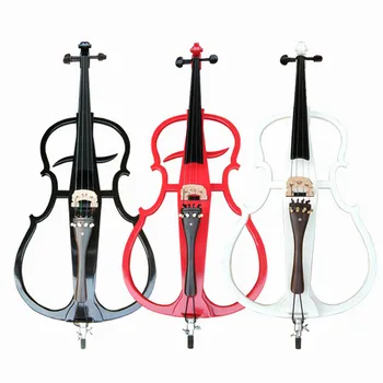 

ZONAEL Electric Cello 4/4 3 Color Choose Solid wood Ebony Fittings Full Set With Bag And Bow Music Entertainment CE002