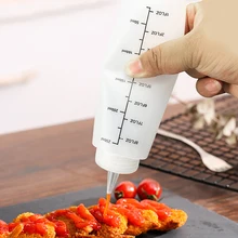 5 шт. 250 мл игла-носовой бутылка со шкалой Squeeze Bottle с герметичной крышкой соус Салат Сжимаемый бутылка из мягкого пластика