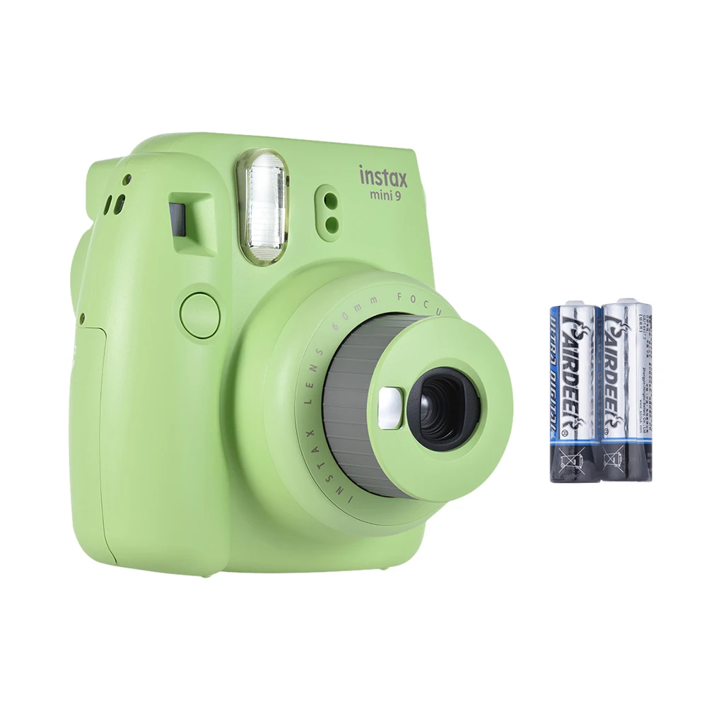 Fujifilm Instax Mini 9 пленочная камера фото мгновенная камера всплывающая линза автоматический замер мини-камера с зеркалом для селфи 2 шт. батареи