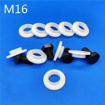 

M16 Transistor Plastic Washer Insulation Bush Nylon Step T type Bushing Ring White 10/30PCS
