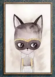 Abstract Animal Cartoon Nordic Poster Baby Girl Room Home Decor For Living Room Wall Art Canvas Painting Pictures Print Unframed