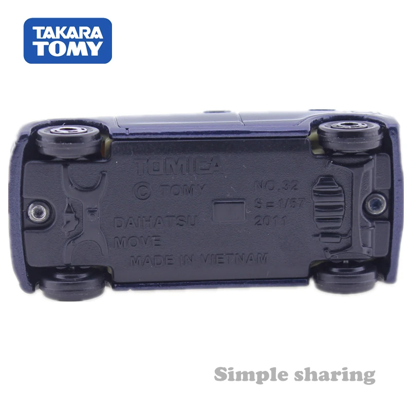 Набор литых под давлением моделей Tomica Daihatsu Move 1:57 No.32 Takara Tomy популярный
