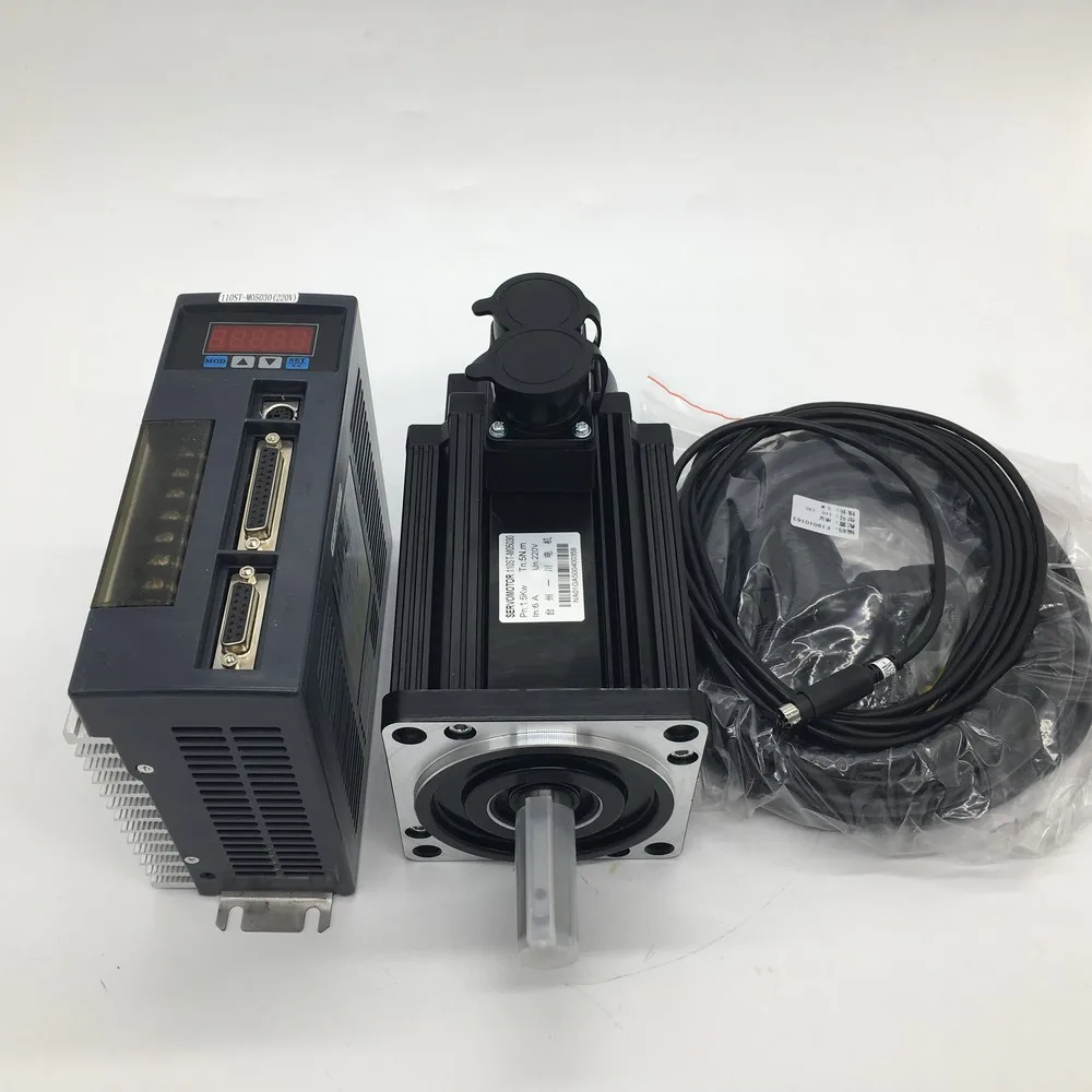 1.2KW NEMA42 4NM 1200W 220V 3000R/мин AC комплекты сервоприводов ЧПУ постоянный крутящий момент
