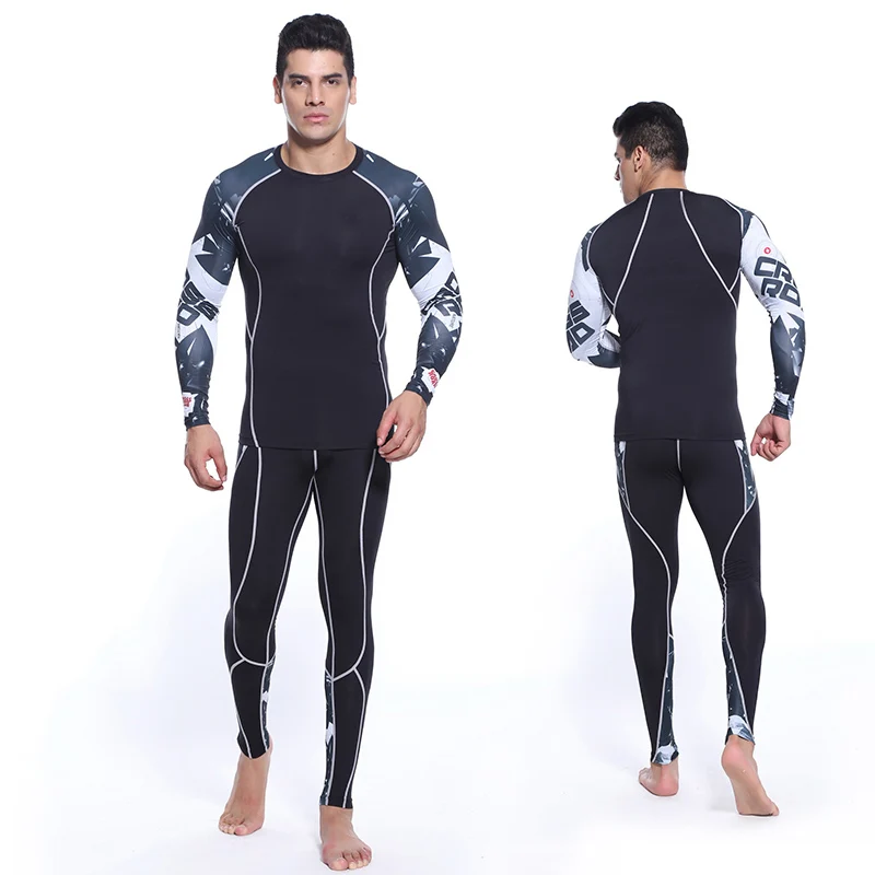 Winter Thermal Underwear Men > Base layer Thermal Men Workout Clothes Set > Long johns Winter