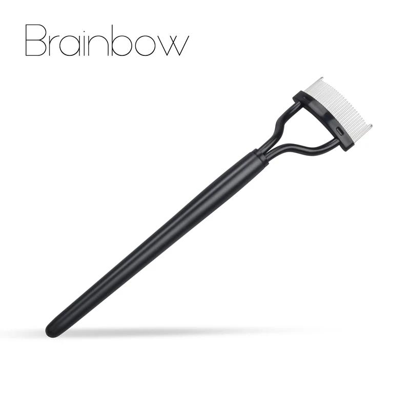 Brainbow 1 قطعة الرموش فرشاة الفولاذ المكياج ماسكارا دليل القضيب رمش مشط الحاجب فرشاة بكرة الجمال الأدوات الأساسية