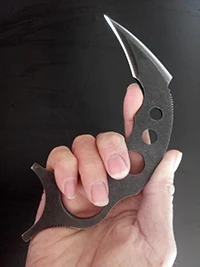 Нож karambit Ручная ковка травление высокое качество EDC инструмент открытый тактический нож кемпинг выживания разведка карманный нож - Цвет: picture 1