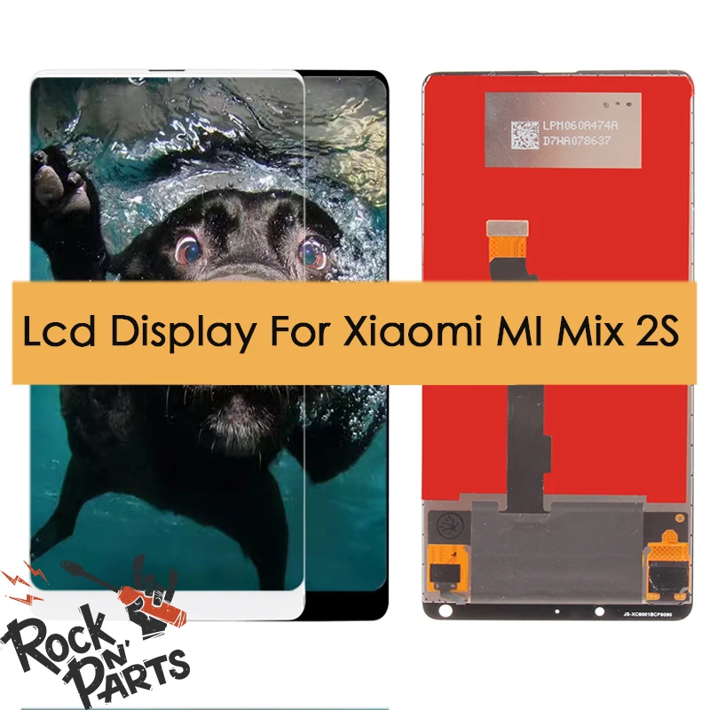 

5.99" Dual SIM LCD Display Assembled with Touch Screen Digitizer For XIAOMI Mi Mix 2S LCD Touch Screen Replacement