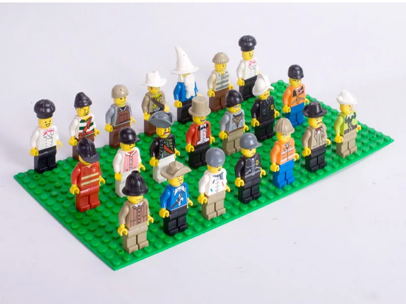 

20Pcs/Set City All Kinds of Citizens Human Police Thief Driver Engineer Model Building Blocks Enlighten Figure Toys For Children