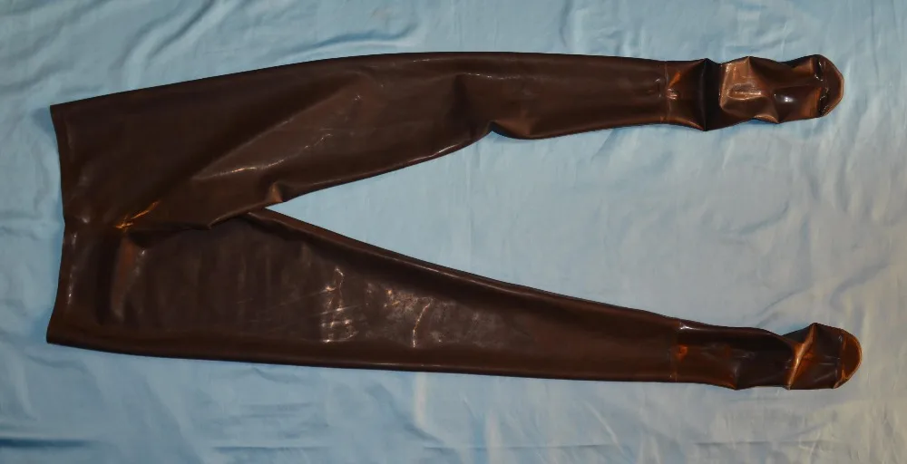 Woman 100% Natural Latex Leggings with Socks