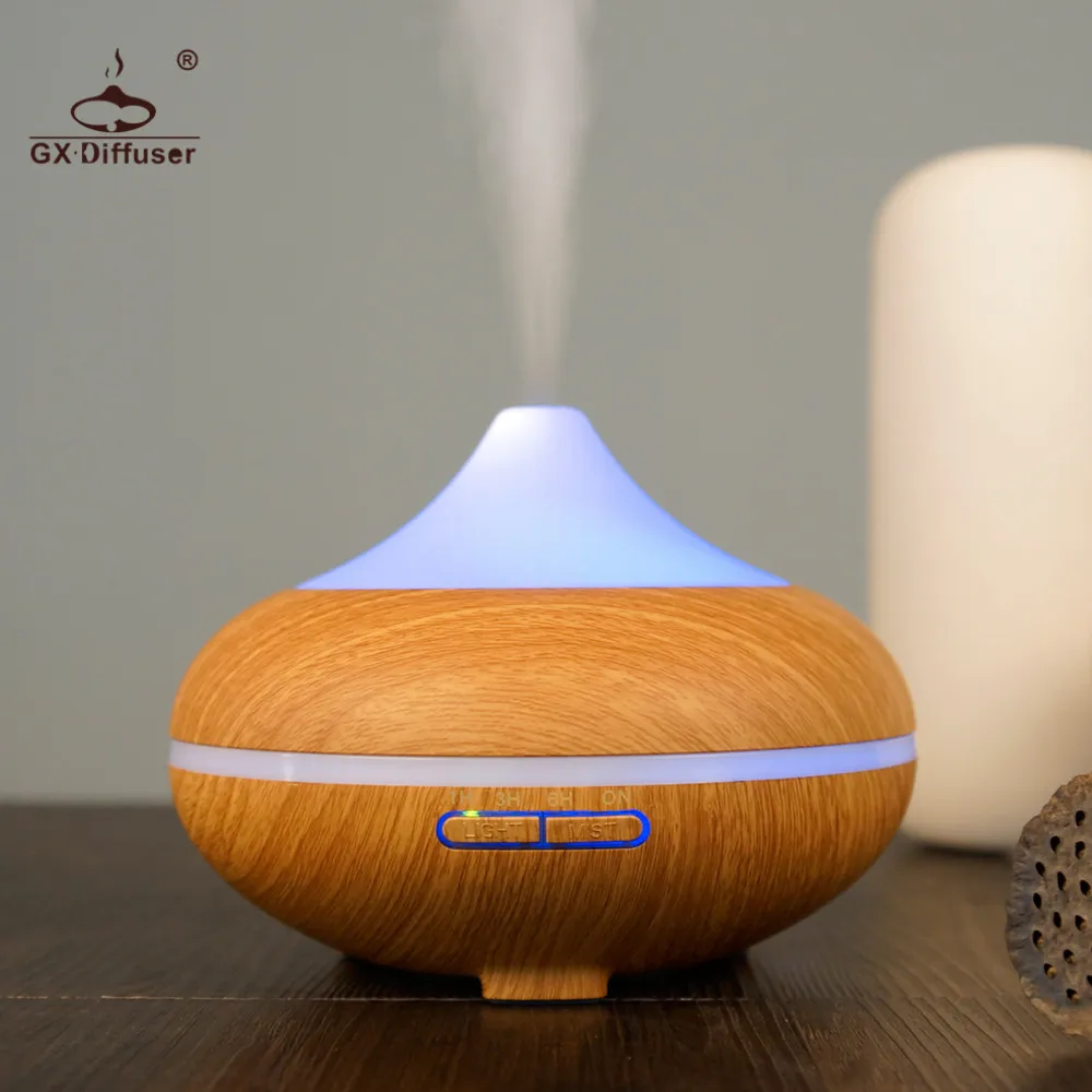 Цена GX. Диффузор 7 видов цветов светодио дный 500 мл диффузор ультразвуковой увлажнитель аромат эфирного масла диффузор для ароматерапии для офис...
