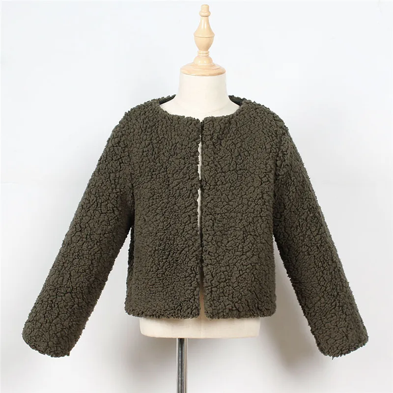 Scsech New Baby Girls Coats Jackets Winter Long-Sleeve Faux Fur Coats For Girls Hooded Warm Jackets Clothes Girls Outerwear S8121 (6)