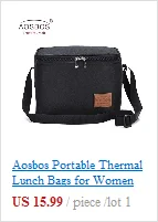 Aosbos Переносные сумки для обедов для мужчин, женщин и детей, Термоизолированный Ланч-бокс для пикника, сумка-тоут bolsa comida, модная сумка-холодильник