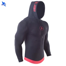 Мужской пуловер, толстовки для бега, пэчворк, с капюшоном, кофта для бега, спортзала, фитнеса, спортивный костюм, весенние куртки на шнурке с принтом