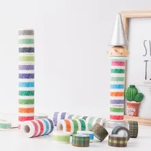 Продажа (12 шт./лот) 12 мм красочные мини васи ленты граффити Клейкой Ленты Kawaii Наклейки на Рождество Синтас adhesivas decoracion
