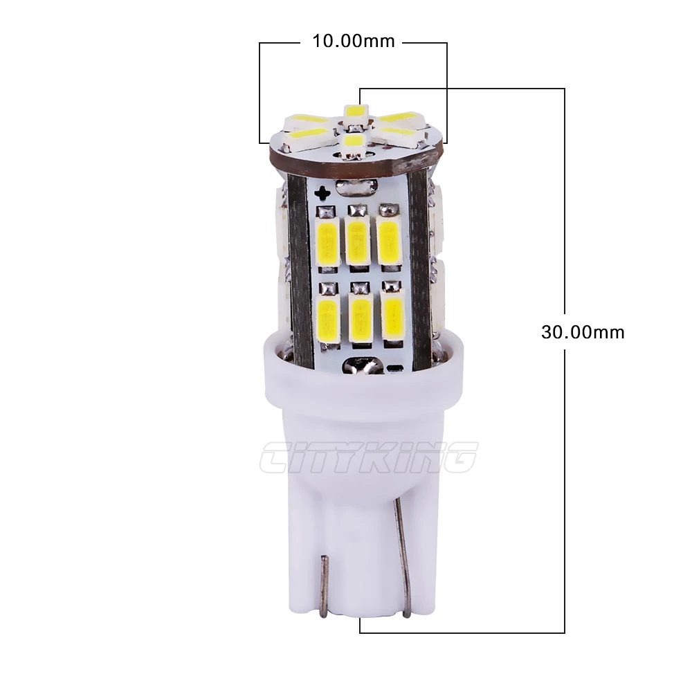 2 шт. Автомобильные светодиодные лампы T10 30smd smd 194 W5W 3014 smd|car light|w5w 2pcssource |