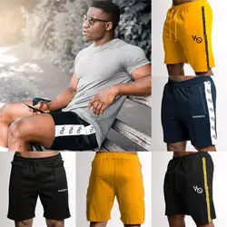 Мужские шорты для бега спортивные Модные Шорты повседневные брюки для тренировок Jogger свободные мужские майки с буквенным принтом новые до