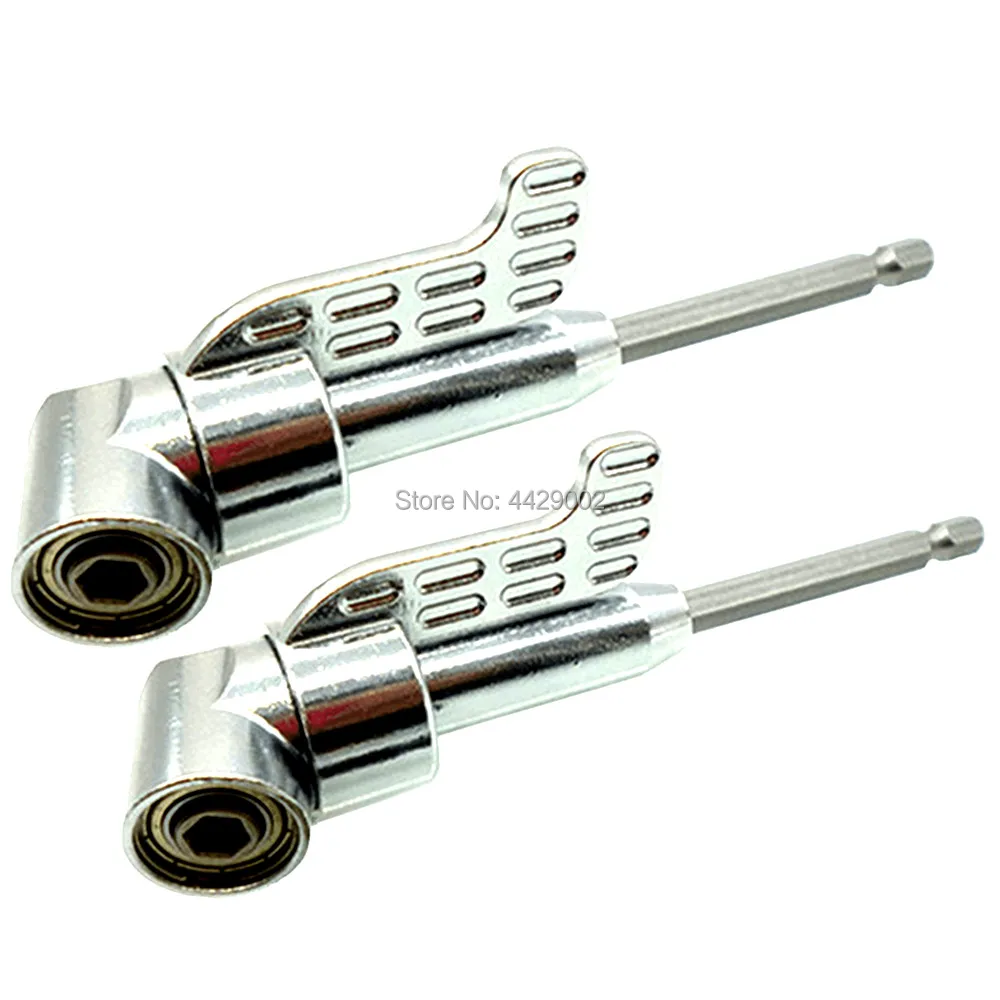 

2pcs Angle Drill Attachment 105 Degree Adapter Hex Drive Reverse Bit Driver Magnetic Screwdriver Angled Bit Driver Extension