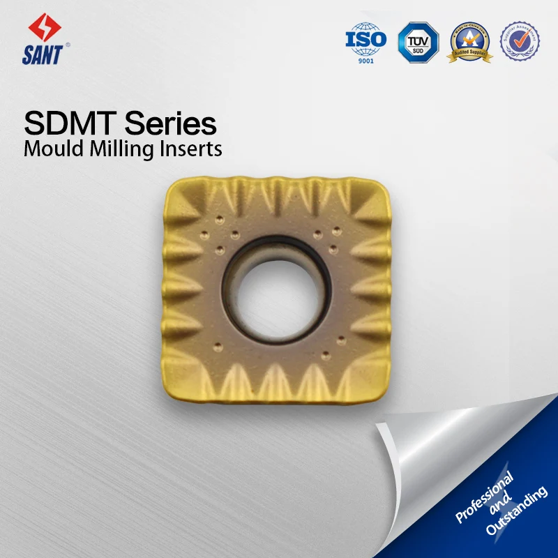 

SANT SDMT120412-SM double colour Carbide Inserts for stainless steel CNC Cutting Mill Tools