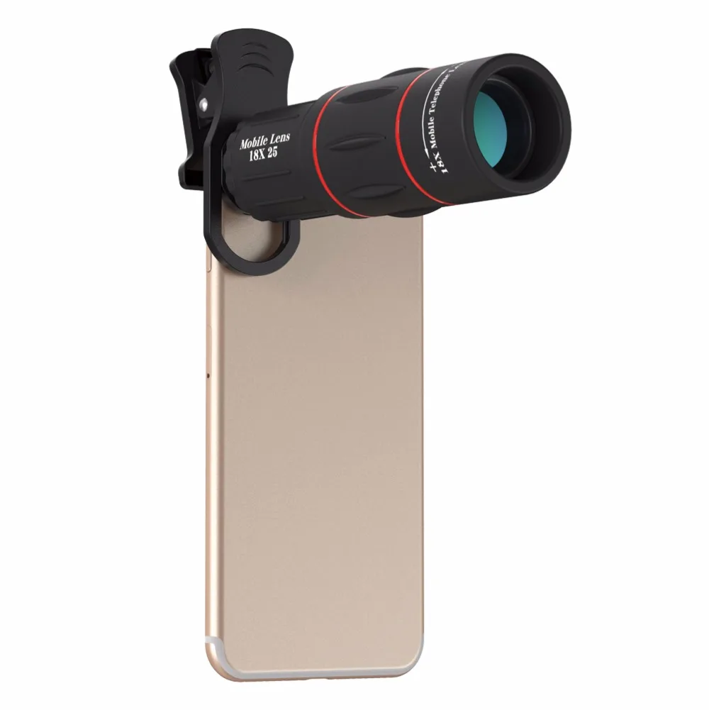 

18X Telescope Zoom Mobile Phone Lens for iPhone Samsung Smartphones universal clip Telefon Camera Lens with tripod 18XTZJ