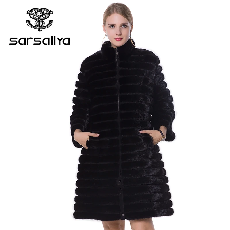 SARSALLYA real fur Women fur coats,Genuine Leather, styles mink coat ,Fashion Slim Winter coats of fur,sell well natural fur