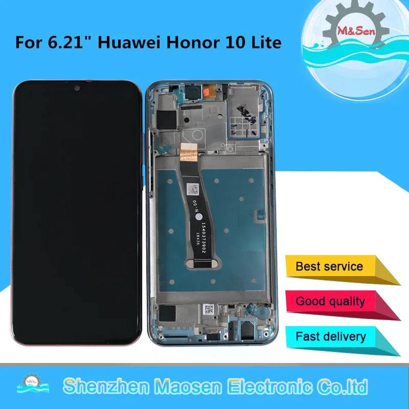 M& Sen для 6,2" huawei Honor 10 Lite RNE-L21 RNE-L23 ЖК-экран+ сенсорная панель дигитайзер с рамкой+ инструмент