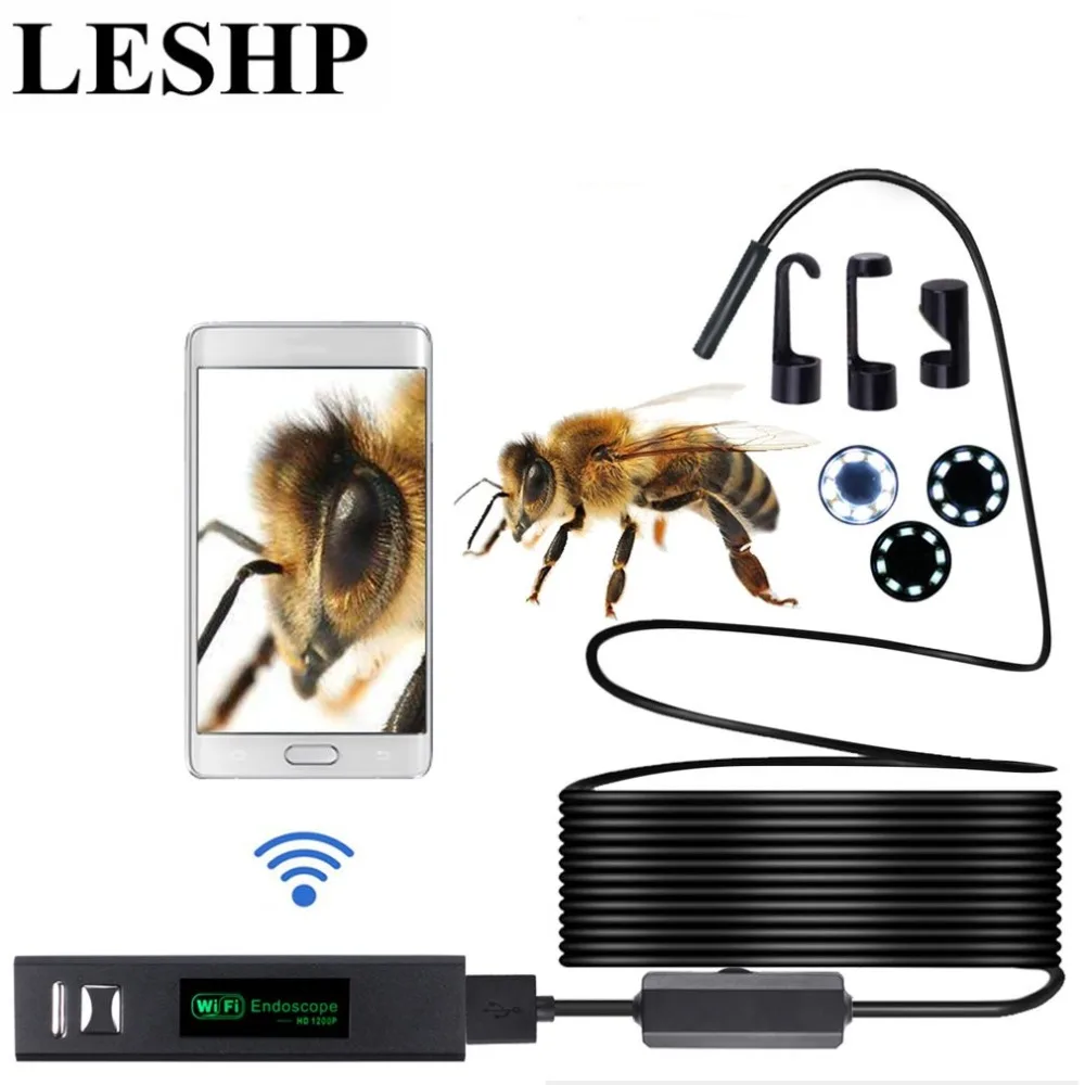 

HD 720P 8mm Lens WIFI Endoscope Camera 1M 2M 3.5M 5M 10M With 8 LEDs Waterproof IP68 IOS Iphone Endoscope Android Car Endoscope
