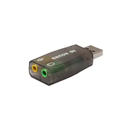 Ecosin2 компьютерные кабели и разъемы аудио адаптер 3D звуковая карта USB 5,1 для 3,5 мм разъем Jack для микрофона и наушников стерео гарнитура Nov6
