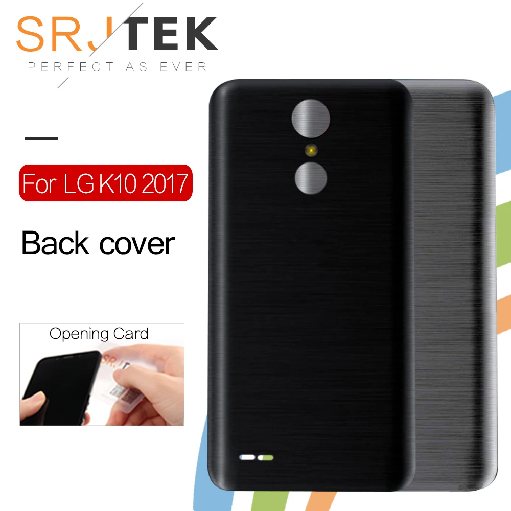 SRJTEK для LG K10 2017 X400 M250N Задняя крышка батареи панель задней двери Корпус ремонт