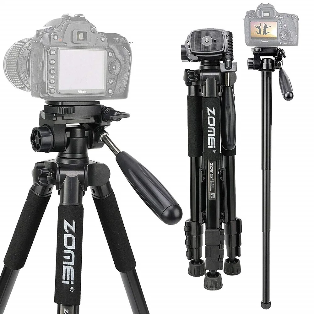 Штатив ZOMEI Q222 для камеры Гибкий штатив путешествий подходит смартфонов DSLR