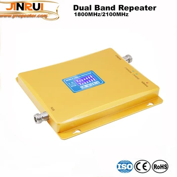

High Quality! LCD dispilay gsm repeater Dual Band 2G 3G 4G 1800/2100mhz Smart 2g 3g 4g mobile signal booster repeater amplifier