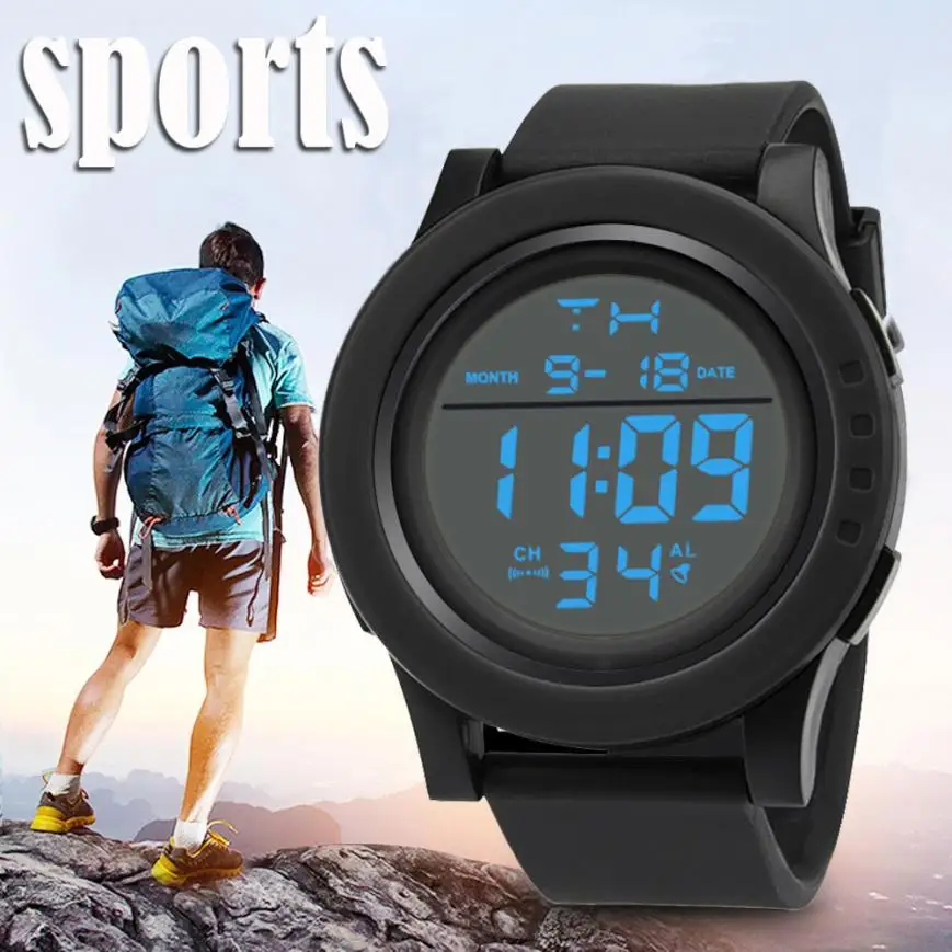 

2019 Watch Men Digital Wrist Watch Fashion Luxury Sports Watches Military Waterproof Roung Wristwatches Relogio Masculino