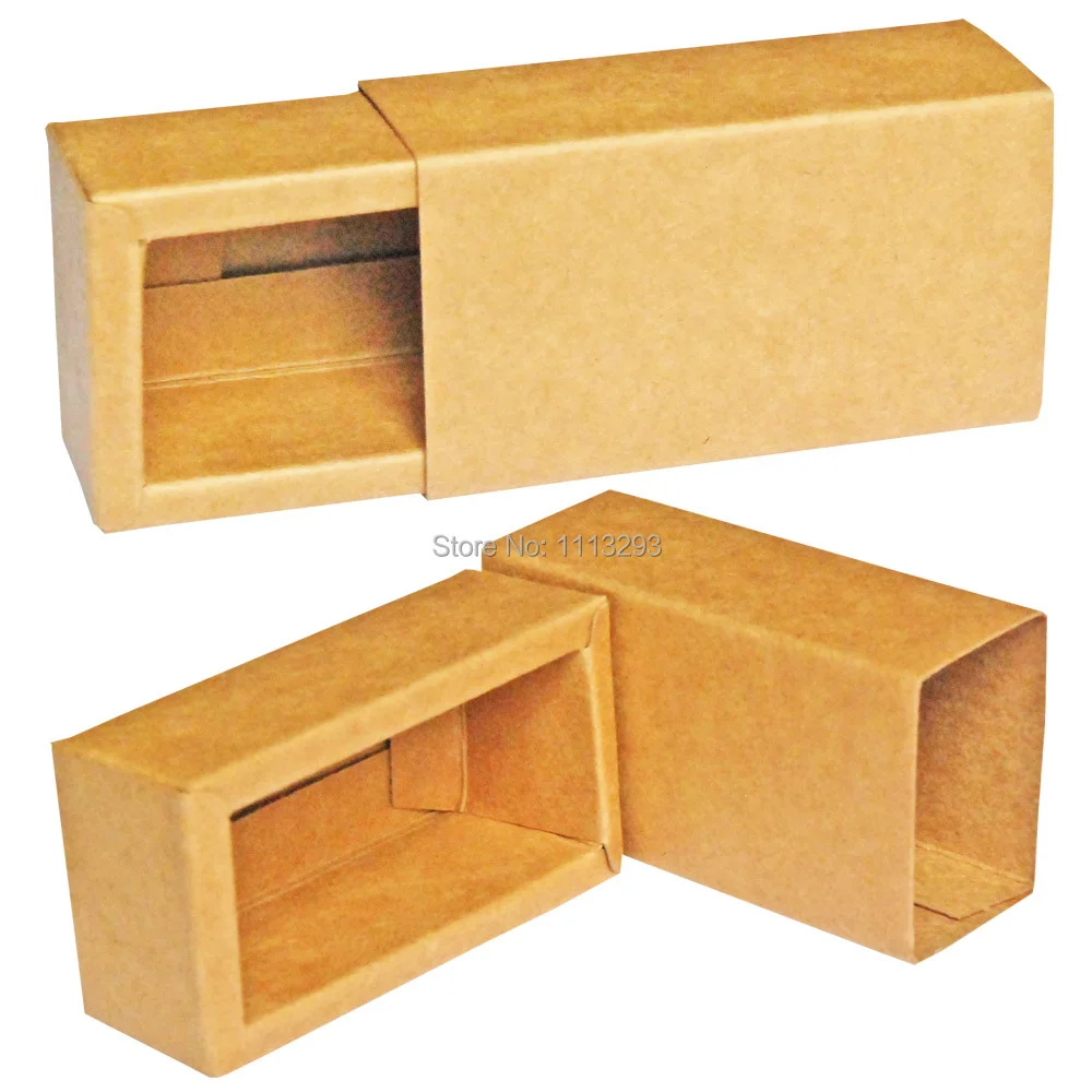 Настраиваемые коробки из крафт-бумаги 10 мл эфирных масел, стиль ящика, цвет нет печати/перерабатываемый/экологически чистый