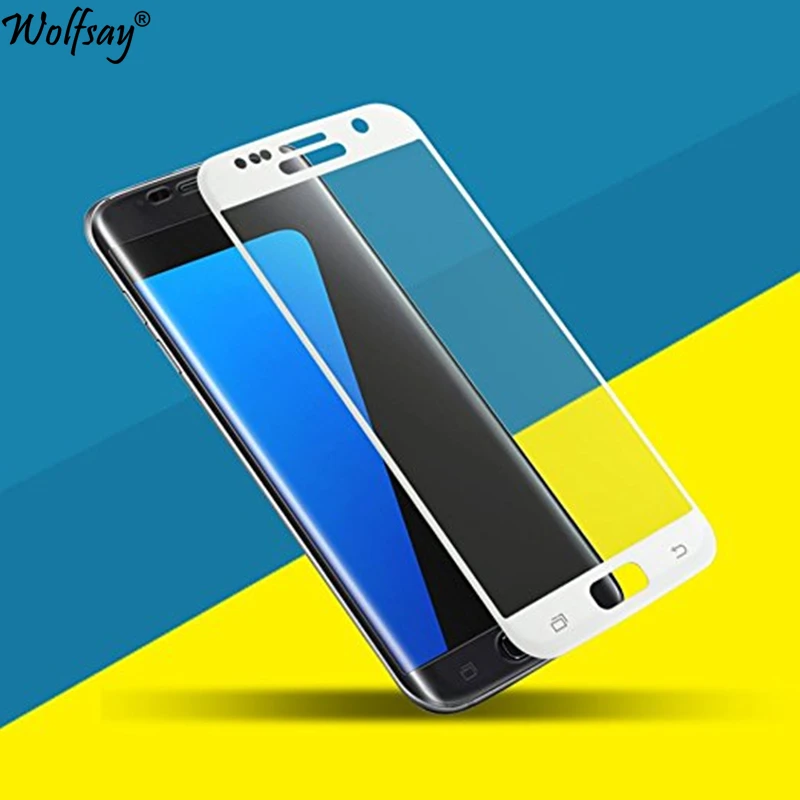 

1pc For Tempered Glass Samsung Galaxy S7 Screen Protector 3D HD Curved Full Film For Samsung Galaxy S7 Glass Protective Wolfsay