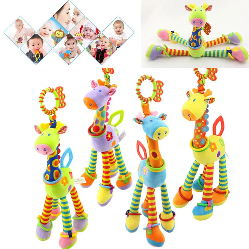 

Newest Cute Babies Bed Decoration 37cm Giraffe Toy Animal Stuffed Doll Soft Plush Toy Newborn Baby Kids Infant Toy Funny Dolls