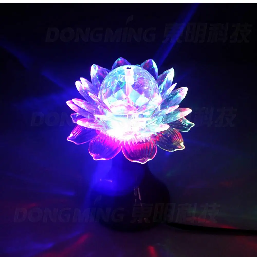 

3W LED B22 E27/E26 base RGB Crystal stage Light LED flower Bulb Christmas Rotate for Party show Disco Bar home dance Decoration