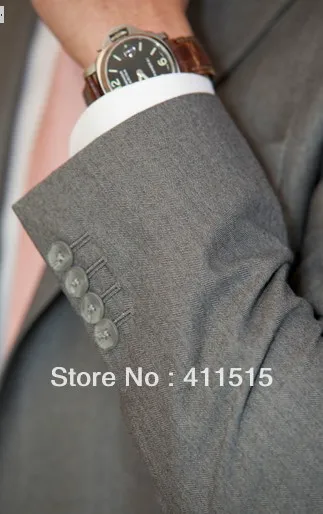 Мужской, Свадебный платье/изготовленные на заказ дешевые мужские для смокинг/мужской костюм/, серый комплект со смокингом жениха костюм жениха