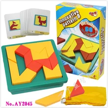 New Creative IQ Tangram Puzzle Brain Teaser Kids Educational Game Toys for Children