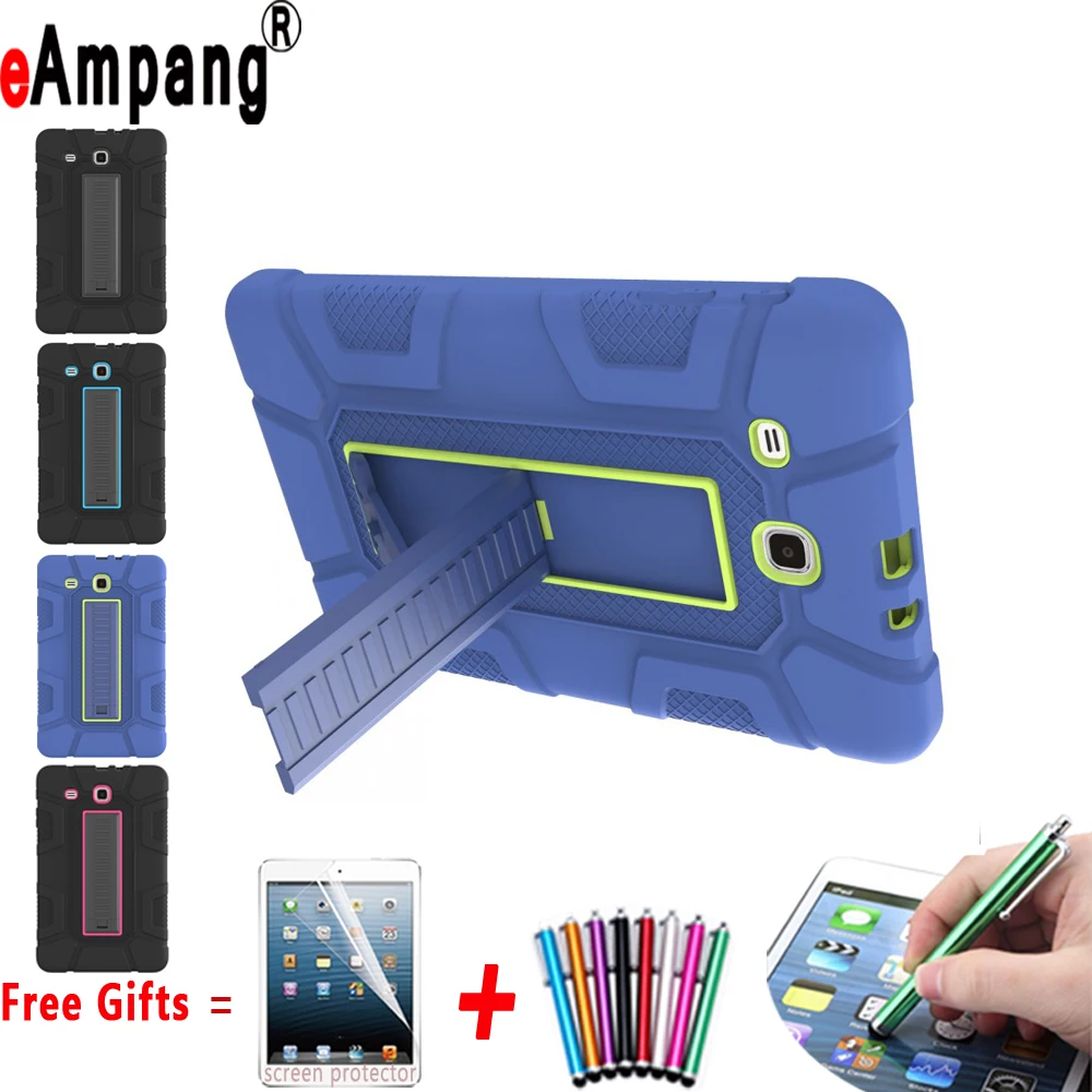 Чехол для Samsung Galaxy Tab E 9.6 T560 t561 чехол Планшеты устойчивостью гибридные три Слои тяжелых Панцири полный средства ухода за кожей протектор