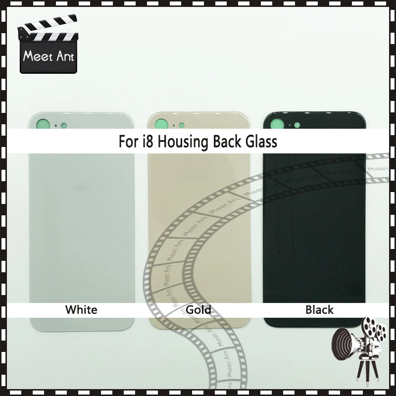 

New High Quality Back Glass For iphone 8 8G 8Plus 8 Plus or X XR Battery Cover Rear Door Chassis Frame Back Housing cover Glass