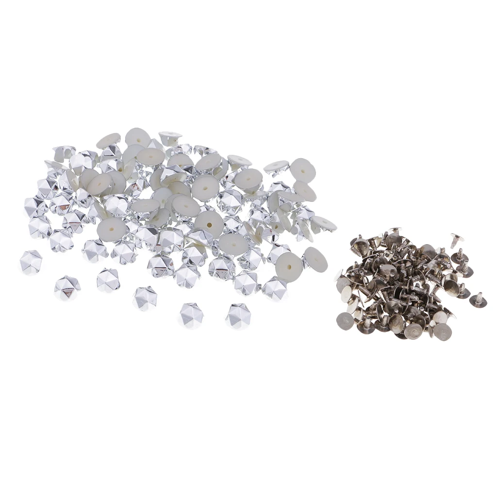 fityle 100 Sets 8.4mm Snap Fasteners Press Stud Rivet Sewing Leather Craft Clothing