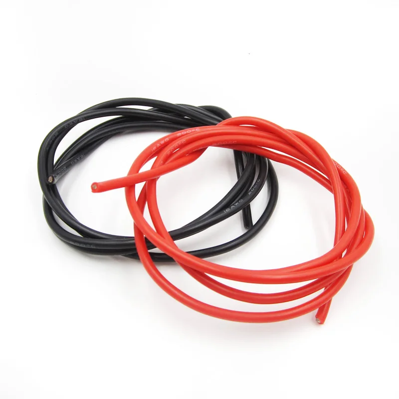 1M Red +1M Black 12 AWG Gauge Wire Silicone Flexible Copper Cables For RC 2M 