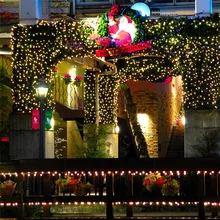 Светодиодный гирлянда 10 м 100 светодиодный s 220V свадебное украшение в виде елки Водонепроницаемый гирлянды для освещения для дома и улицы лампы