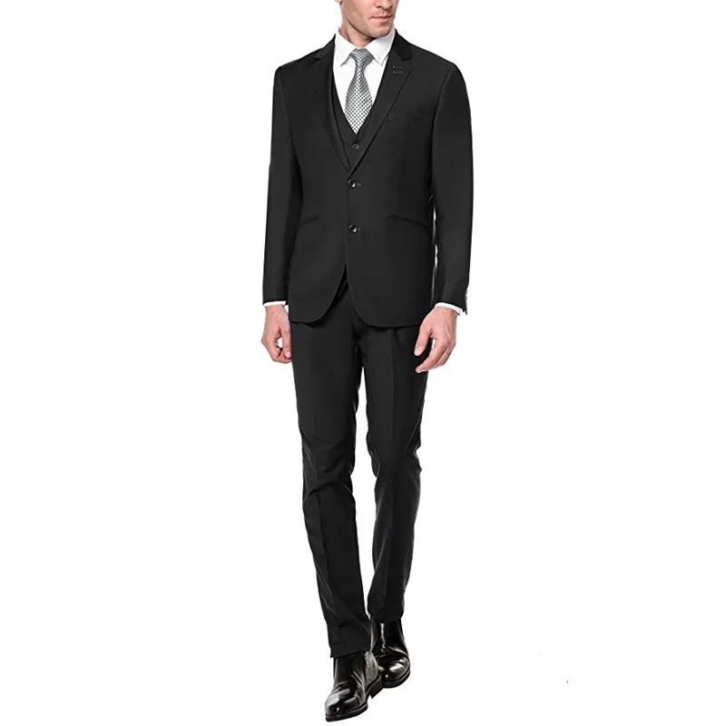 

Custom Made Men's Slim Fit Peak Lapel Men Suit Blazer Best Man Business Wedding Tuxedos Men Suits (Jacket+Pants+Vest) F349