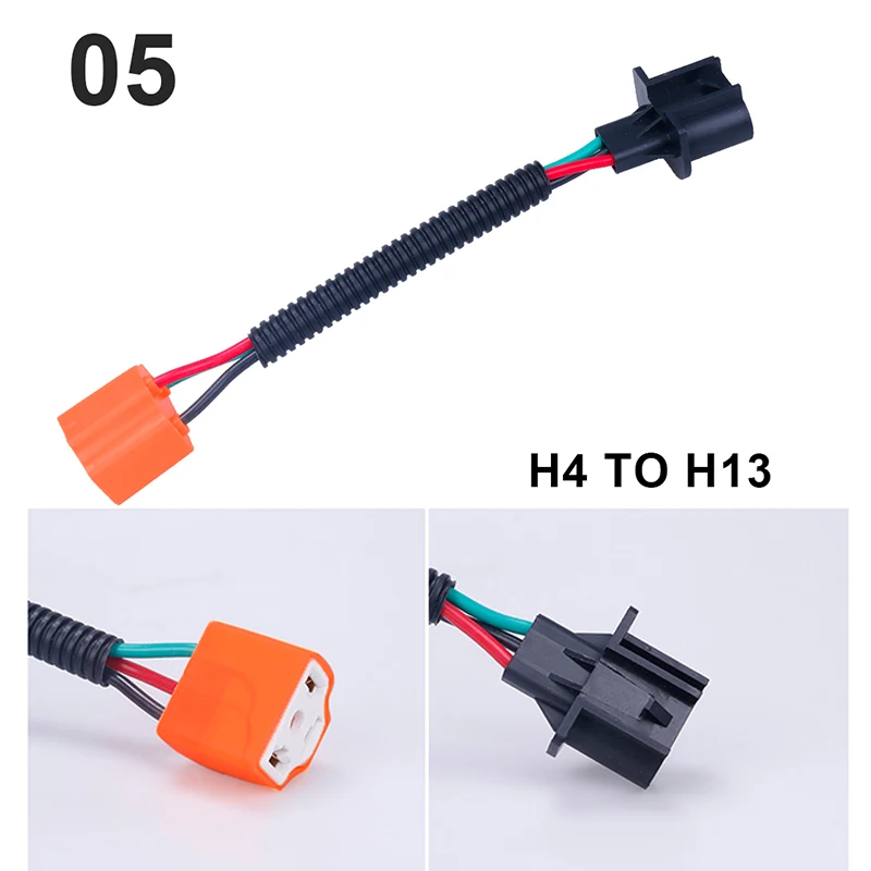 1 шт. hlxg женский H7 male H11/9005/9006 H13 штекер питания HB4 H11 H8 hb3 to coonector релейный разъем