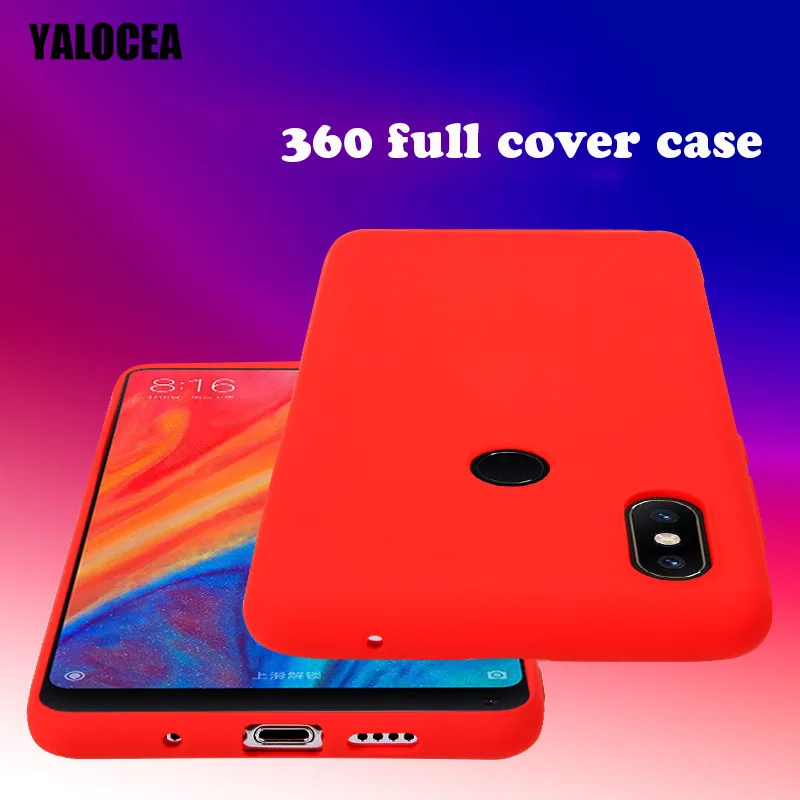 

For Xiaomi Mi Mix 3 Case 360 full Protective Liquid Silicone Soft TPU Shockproof Cover for Xiaomi Mi Mix3 Mix 3 Case Shell Funda
