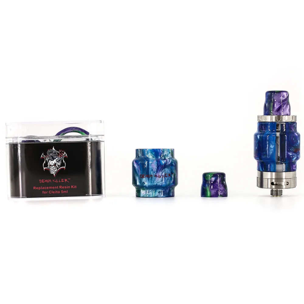 

demon killer resin kit drip tip and glass tube for Baby, Melo 3 Mini, Melo 3,Cleito tank